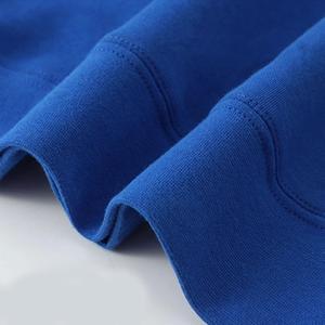 Poids lourd 350 GSM surdimensionné hommes sweat décontracté tissu français col rond en détresse sweat hiver uni teint pas cher prix - Product Image 1