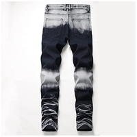Pantalones Vaqueros de Hombre de Alta Calidad, Corte Bootcut, Elásticos, 100% Algodón, Estilo Casual, Pantalones Cargo de Mezclilla, Estilo Urbano, Lavado Medio 3D - ODM