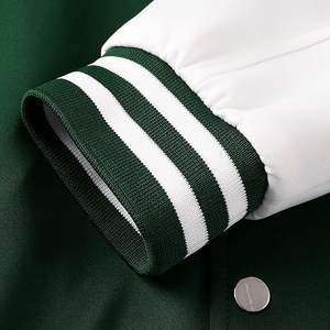 High Quality Customized University Embroidery Letterman Design <b>Vintage</b> Streetwear Men <b>Varsity</b> <b>Jacket</b> With Leather Sleeves - Product Image 3