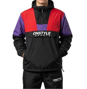 Custom Windbreaker Zip up Hoodie Nylon Washed Printed Vintage Ligero a prueba de viento Escalada Chaqueta Hombres - Product Image 1