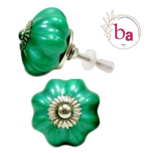 Boutons en céramique néon couleur sarcelle porte moderne tiroir armoire placard poignée tirer pour cuisine chambre salle de bain utilisation - Product Image 1