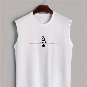 <b>Men's</b> Solid Tank Top for Fitness Workout Gym Clothing Stringer <b>Tanktop</b> Workout Undershirt Sleeveless Shirt - Product Image 1