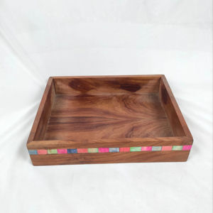 Plateau en bois fait main, toutes tailles disponibles, couleurs naturelles, tous types de bois disponibles, plateaux décoratifs faits à la main - Product Image 1