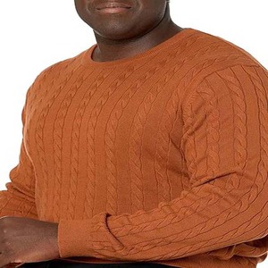Suéteres de cuello redondo Ropa de hombre Manga larga En precio al por mayor Suéteres de hombre en blanco informales de lana de punto transpirable de invierno - Product Image 4