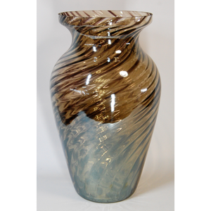 Italian High Quality Glass Centerpiece to Decorate the House in a Special Black Mud Color to Make Any Room <b>Unique</b> Glass <b>Vase</b> - Product Image 2