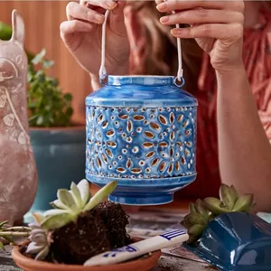 Soporte de linterna T-Light de metal rústico para un ambiente acogedor y cálido para salas de estar Dormitorios a precios al por mayor - Product Image 2