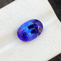 Certifié incroyable couleur supérieure naturelle Tanzanite pierre de coupe ovale Zoisite naturelle Tanzanite pierre précieuse en vrac 4.61 carats Loupe propre