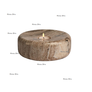 Set Of 5 Small Size Marble <b>Tealight</b> Candle Holder Highest Quality Different Shapes Candle Holder For Wedding Use - Product Image 5