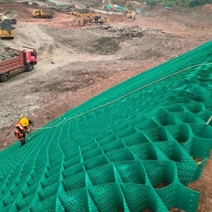Grille de stabilisation de gravier en géocellules pour allée en gravier, <span class=keywords><strong>sol</strong></span> en béton en nid d'abeille, briques, travaux solides - Product Image 5
