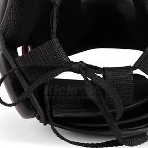 High Quality Leather Training Head Guard with High Density <b>Foam</b> <b>Padding</b> and Adjustable Straps for Secure Fit - Product Image 5