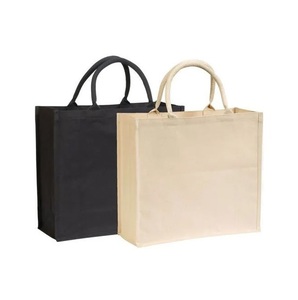 Logo personnalisé imprimé de nombreuses couleurs disponibles cabas réutilisable en coton biologique uni à fermeture éclair sac de shopping en toile écologique - Product Image 5