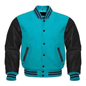 Chaquetas de hombre invierno frío chaquetas de mezclilla de algodón personalizadas parche bordado béisbol Lettermen CollegeBaseballjacket para hombres - Product Image 5