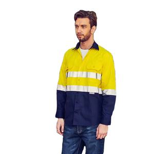 Logo personnalisé, coton poly, respirant, résistant aux UV, manches longues, vêtements de sécurité, manches longues réfléchissantes, haute visibilité - Product Image 1