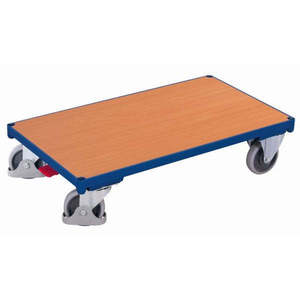 Variofit Industrial Platform <b>Cart</b> with Thermoplastic Rubber Tires 500 Kg Capacity Four & Three-<b>Wheel</b> Options OEM Support - Product Image 1