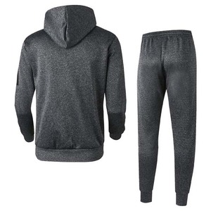 Ensemble survêtement personnalisé en 2 pièces, sweat-shirt et pantalon de survêtement, vêtements de sport, 100% coton, extérieur, sur mesure, taille élastique, imprimé pour homme - Product Image 2