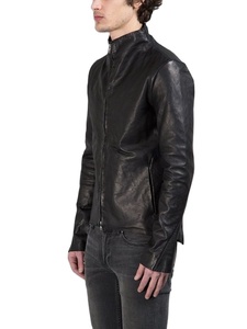 DYNEGO APPARELS Unisex <b>Genuine</b> Leather Waterproof Reversible Breathable Eco-Friendly Windproof Motorcycle Bomber Jacket - Product Image 5