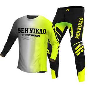 Combinaison de motocross de conception de course de vélo Kit de motocross de course à séchage rapide pour moto hors route - Product Image 5