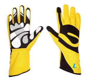 Guantes de carreras de dedos completos con logotipo personalizado Guantes de carreras de coches de alta calidad Guantes de carreras Go Kart en azul - Product Image 5