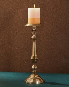 Heavy Metal Candlestick Stand with Unique Design for <b>Dinner</b> Room Wood Candleholders Lanterns <b>Candle</b> Jars - Product Image 1