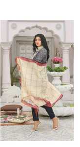 ชุดเดรสปักลาย3ชิ้นจากนักออกแบบปากีสถานสำหรับผู้ใหญ่ชุดเดรสลูกไม้ปักลายผ้าคอตตอนสไตล์ปากีสถานสำหรับฤดูร้อน - Product Image 5