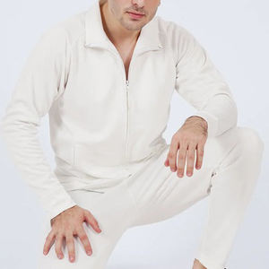 Survêtement personnalisé en coton et polyester de haute qualité, survêtement de jogging, survêtement à fermeture éclair complète pour hommes - Product Image 4