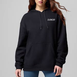 Sudadera con Capucha Casual y Elegante con Hombros Caídos y Logotipo Personalizado para Mujer, con Material de Alta Calidad para el Invierno 2026 - Product Image 1