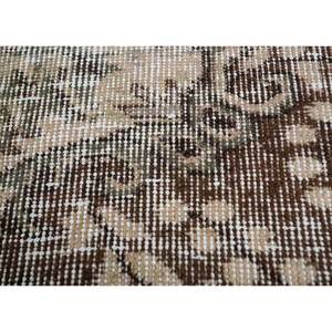 พรมขนสัตว์ลายดอกไม้สไตล์วินเทจ สีเบจและสีน้ำตาล ถักด้วยมือ สำหรับตกแต่งห้องนั่งเล่นในบ้าน ขนาด 9x12 ฟุต พรมปูพื้นทางเดินสำหรับวัยรุ่น - Product Image 3