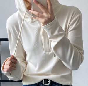 Winter Embroidered Custom Printed Relaxed Fit Lightweight Insulating <b>Hoodie</b> for Chilly Evenings & Travel Lounging 100% Cotton - Product Image 2