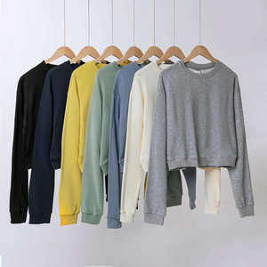 Sudaderas de Invierno Personalizadas para Mujer, 100% Algodón, la Mejor Calidad, Transpirables, Ligeras, con Logotipo Frontal, Teñido Liso, MOQ Bajo - Product Image 4