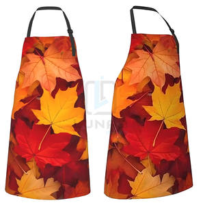 ผ้ากันเปื้อนสำหรับร้านอาหารและสไตลิสของผู้ชายผู้หญิงลายใบไม้ร่วงผ้ากันเปื้อนพิมพ์ลายและซับลิเมชันตามสั่งฤดูใบไม้ร่วง - Product Image 1