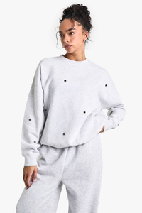 Sweat-shirt à capuche brodé pour femme, hiver/automne, 100% coton, logo personnalisable sur le devant - Product Image 4