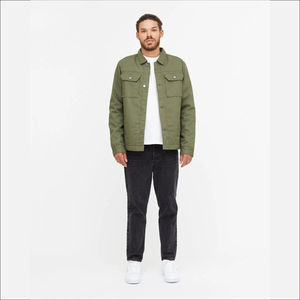 Chaquetas de mezclilla lavadas vintage personalizadas para hombre para el trabajo y la ropa de calle Moda de invierno con tela de lona de estilo callejero - Product Image 2