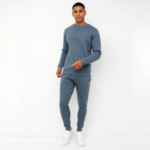 Sudadera de Forro Polar de Manga Larga con Cuello Redondo para Hombre, de Poliéster/Algodón, Diseño Bordado en la Parte Delantera, 400 Gsm, Otoño Invierno, Venta al Por Mayor - Product Image 6