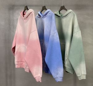 Sweat à capuche imprimé bouffant brodé personnalisé de haute qualité pour hommes sweat-shirts à capuche surdimensionnés personnalisables en éponge française pour hommes - Product Image 2