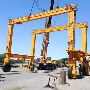 <span class=keywords><strong>Container</strong></span> lưu trữ sân sử dụng cần cẩu lốp rắn xử lý cần cẩu dầm đôi cao su mệt mỏi giàn cần cẩu 45ton - Product Image 3