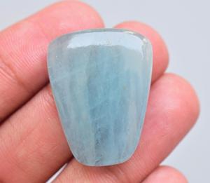 พลอยสีฟ้าอควอมารีน Cabochon-ขายส่งอัญมณีสีฟ้าอมาริน-อัญมณีธรรมชาติสีฟ้าหลวม - Product Image 4