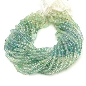 Perles de pierres précieuses en fluorite naturelle collier bijoux fournitures perles en vrac en gros 4.5mm - 5mm, 12.5 brin prix d'usine en gros - Product Image 2