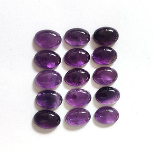 Alta calidad 13 Uds 14x10mm cabujón ovalado amatista Africana Natural genuina 65.7cts piedras preciosas sueltas a la venta certificado IROC US $19 - Product Image 5