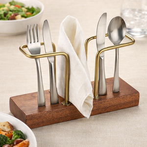 Napkin Holder for Dining Table - with <b>Weighted</b> <b>Arm</b> - Modern Tissue Paper Organiser Tissue Roll Holder for Kitchen, Restaurant - Product Image 4