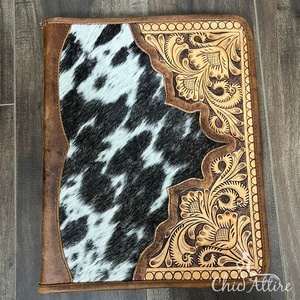 ห่วง A4ใส่เอกสารแบบมีซิปสำหรับธุรกิจอุปกรณ์สำนักงานทำจากหนังที่จับเอกสารแบบพกพา - Product Image 1