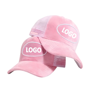 Casquette de golf respirante haute performance 5 panneaux en velours et maille, style trucker, avec logo brodé 3D personnalisé, fermeture snapback, livraison rapide - Product Image 1