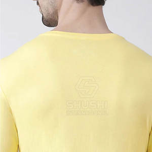 Camisetas de manga larga de algodón de Spandex de alta calidad, respetuosas con el medio ambiente, transpirables, 350g, peso pesado, informal, holgado - Product Image 6