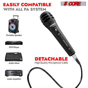 5Core XLR Microphone Dynamic <b>Mic</b> Karaoke <b>Singing</b> Studio Mics Handheld Microfono - Product Image 5