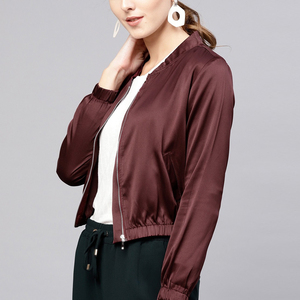 Veste bomber en toile finie, élégante, écologique, à manches longues pour femmes, best-seller, nouveau design, pour la saison hivernale - Product Image 2