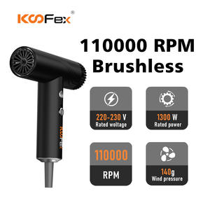 KooFex KF-8400 Tiny <strong>Hair</strong> <strong>Dryer</strong> All Metal Body Brushless Motor 4 Magnetic Attachments 110000rpm High Speed Mini BLDC <strong>Hair</strong> <strong>Dryer</strong> - Product Image 2