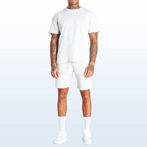 Novedad de verano, conjuntos de pantalones cortos informales para hombre, camiseta de manga corta, pantalones cortos, conjunto de chándal sólido, ropa de marca para hombre, conjuntos de 2 piezas - Product Image 5