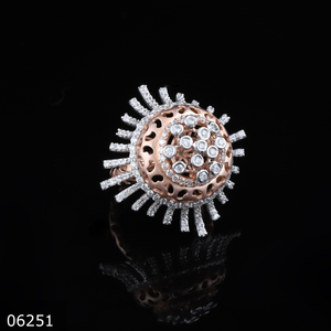 Anillo de Dedo Completo D'VINS JEWELS, Oro Rosa de 14K/18K, Diamante Cultivado en Laboratorio, Corte Brillante Redondo, Regalo de Compromiso/Boda para Mujer - Product Image 5