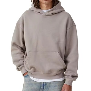 Térmico Hombres 80% Algodón y Poliéster Alta Calidad Grueso Oversize Baggy Hoodie Unisex - Product Image 2