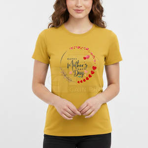 เสื้อยืดวันแม่ลายหัวใจน่ารัก เนื้อผ้านุ่ม สวมใส่สบาย ทรงพอดีตัวแบบทันสมัย - Product Image 3