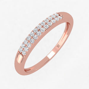 Nuevos anillos de moda Rikhava en oro rosa de 14K con VVS Clarity Moissanite Joyería de compromiso de boda de lujo con certificado IGI - Product Image 2